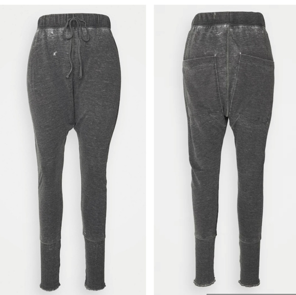 Free People Cozy All Day Harem Black Oversized Leggings - Picture 14 of 15